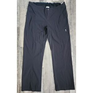 Columbia Pants Womens 12 Black Outdoor Straight Leg Hiking Travel AL8141
